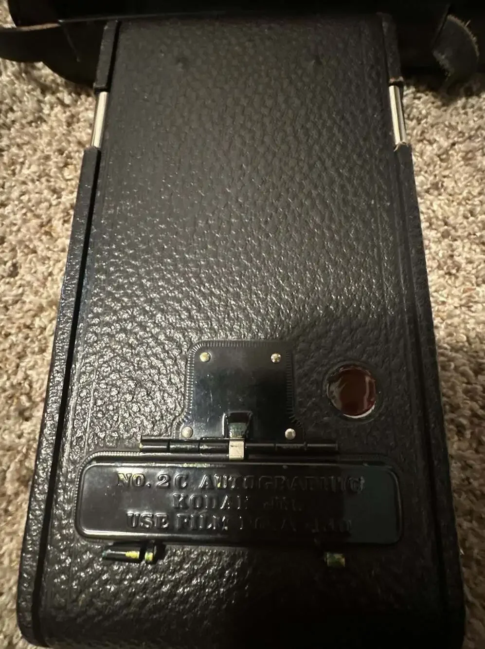 Vintage Kodak No. 2C Autographic Folding Camera with Original Leather Case